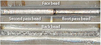 Figure 7: Bead appearance in 3G (uphill) position