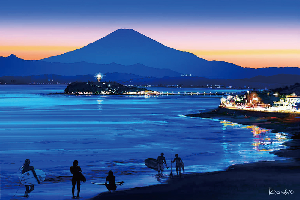 Enoshima, ilha de fé e turismo que representa Shonan - Fujisawa, Província de Kanagawa