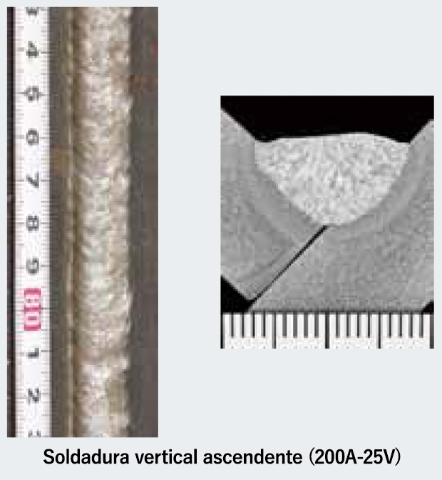 Soldadura vertical ascendente (200A-25V)