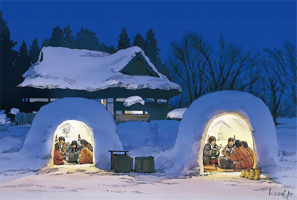 Yokote - Ciudad famosa por sus construcciones de hielo similares a los iglús llamadas Kamakura