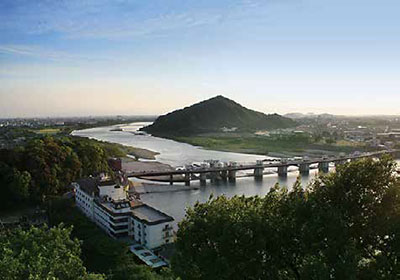 Vista de Igiyama desde la torre del castillo