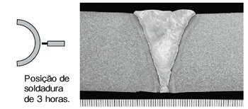 Figure 15: Macrostructure of the weld metal in the 3 o’clock position