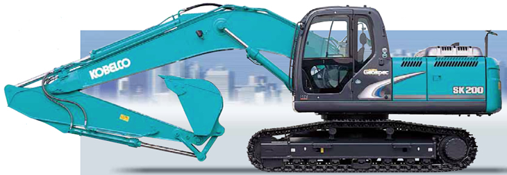 Figura 1: A máquina escavadora hidráulica da classe A20-MT precisa aproximadamente 200 kg de consumíveis de soldadura para fabricar.