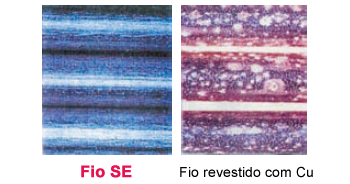 Figure 8: SE wire exhibits excellent corrosion resistance in an accelerated corrosion test (10%NaCl solution spray, 30°C×80%RH, 2 hrs) in comparison with Cu-coated wire