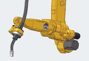 Иллюстрация 3:  ARCMAN™-GS с горелкой, интегрированной с осью запястного шарнира.