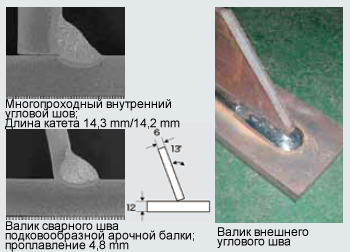 Figure 9: Multi-pass fillet weld and corner fillet weld