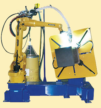 Robotic welding system for core parts/ beam to column joint