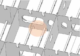 Иллюстрация 2: Предполагаемый вид соединенных блоков и линий сварки внутри блоков.
