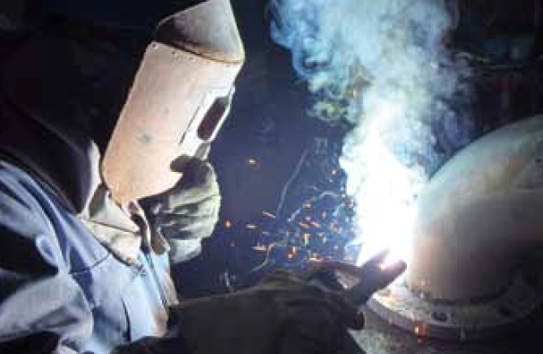 Figure 10: Welding a water pipe with [F] Z-1Z